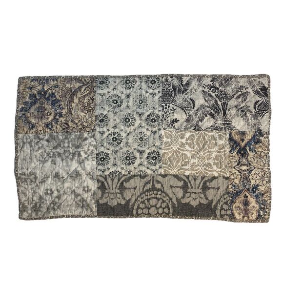 2 Pottery Barn Tessa Patchwork King Pillow Shams - Picture 3 of 11